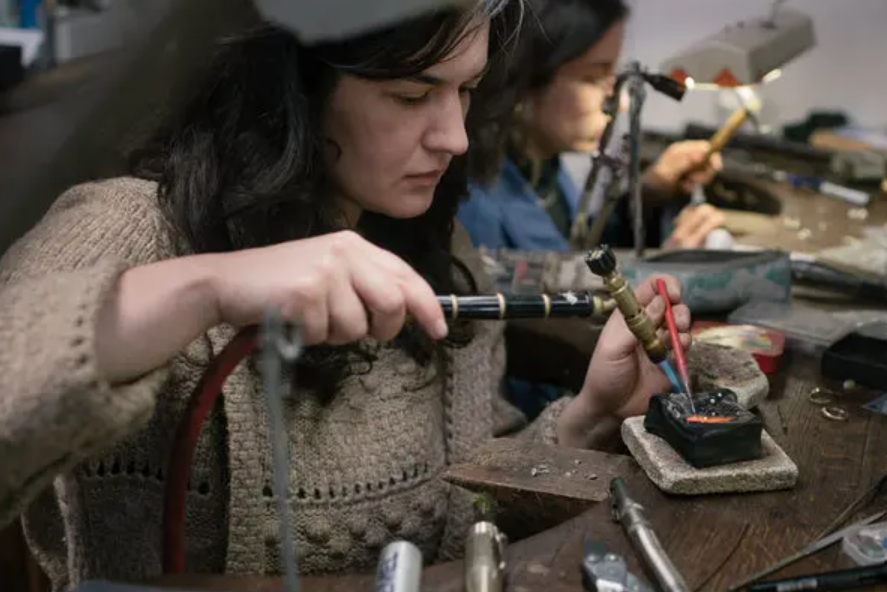 Artisan maker at work